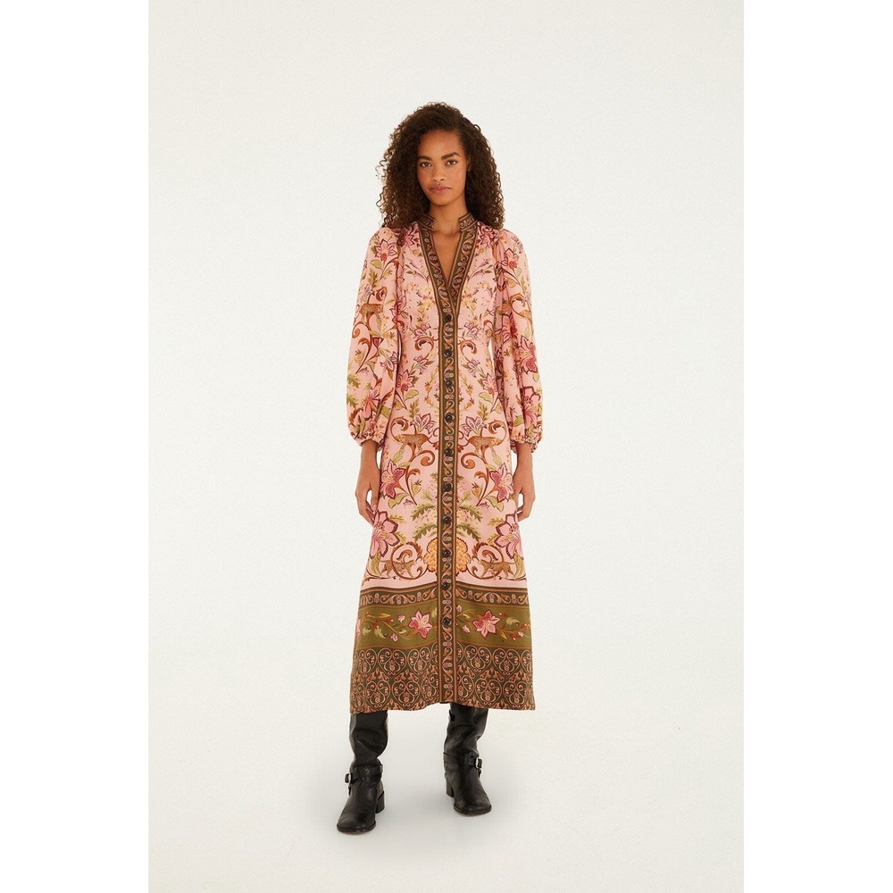 NWT Farm Rio X Barbour Alice Maxi Dress Size M